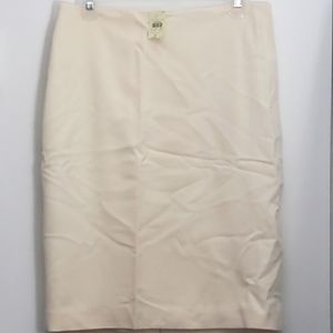 Ann Taylor Skirt Cream Beige New NWT Size 8